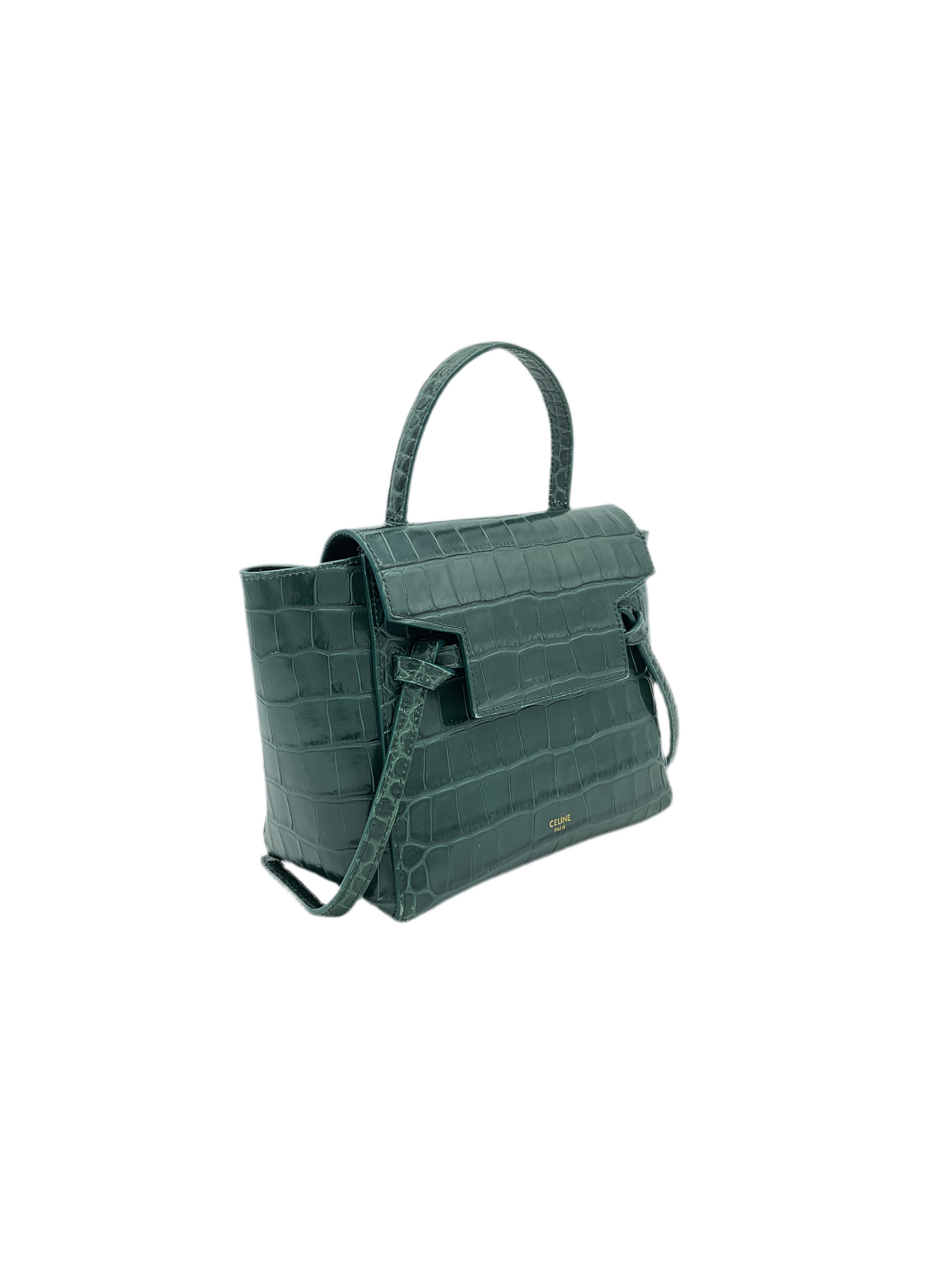 Celine Satchel Nano Cocodrile