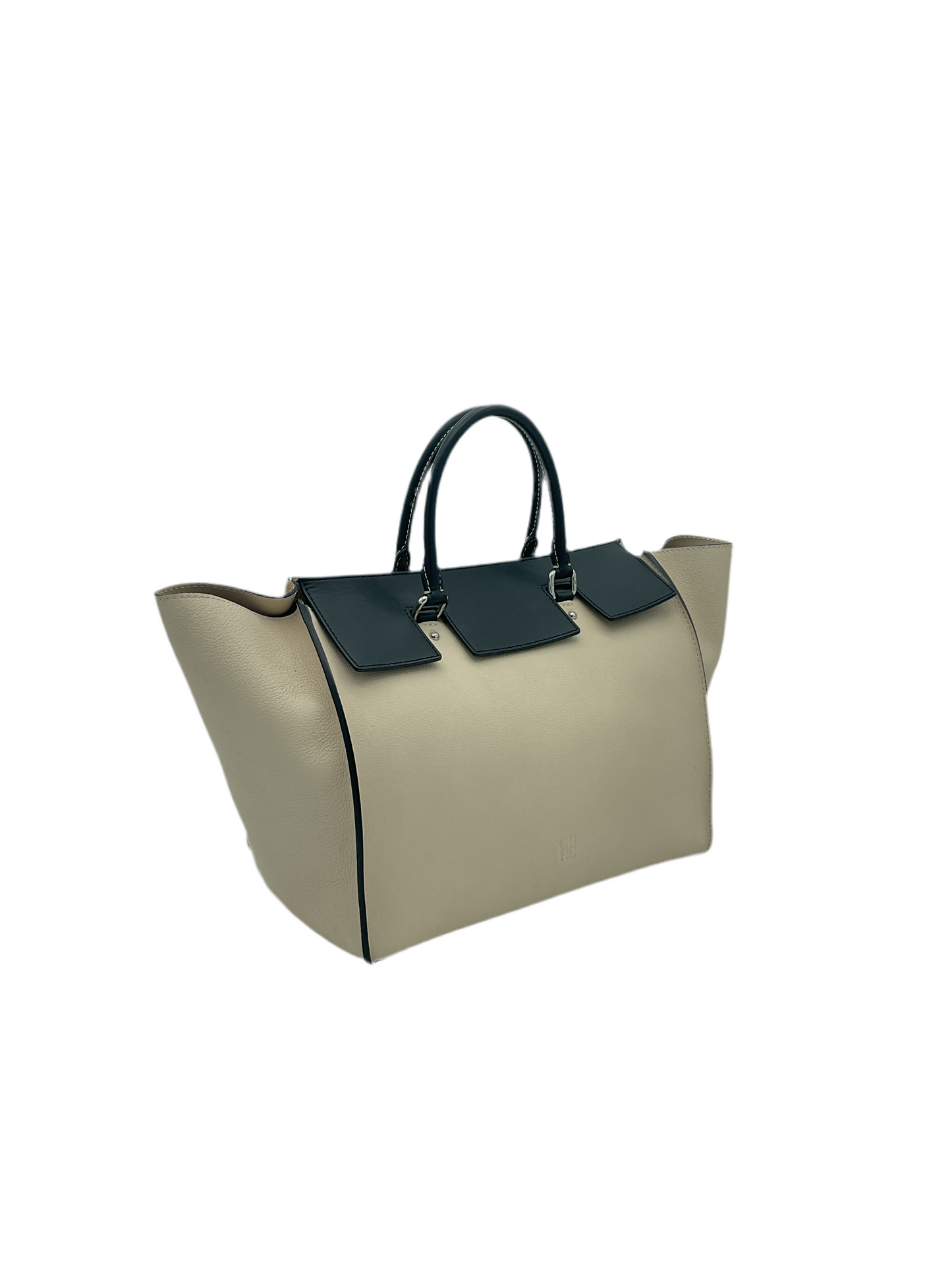 Carolina Herrera Bolsa Beige con Negro