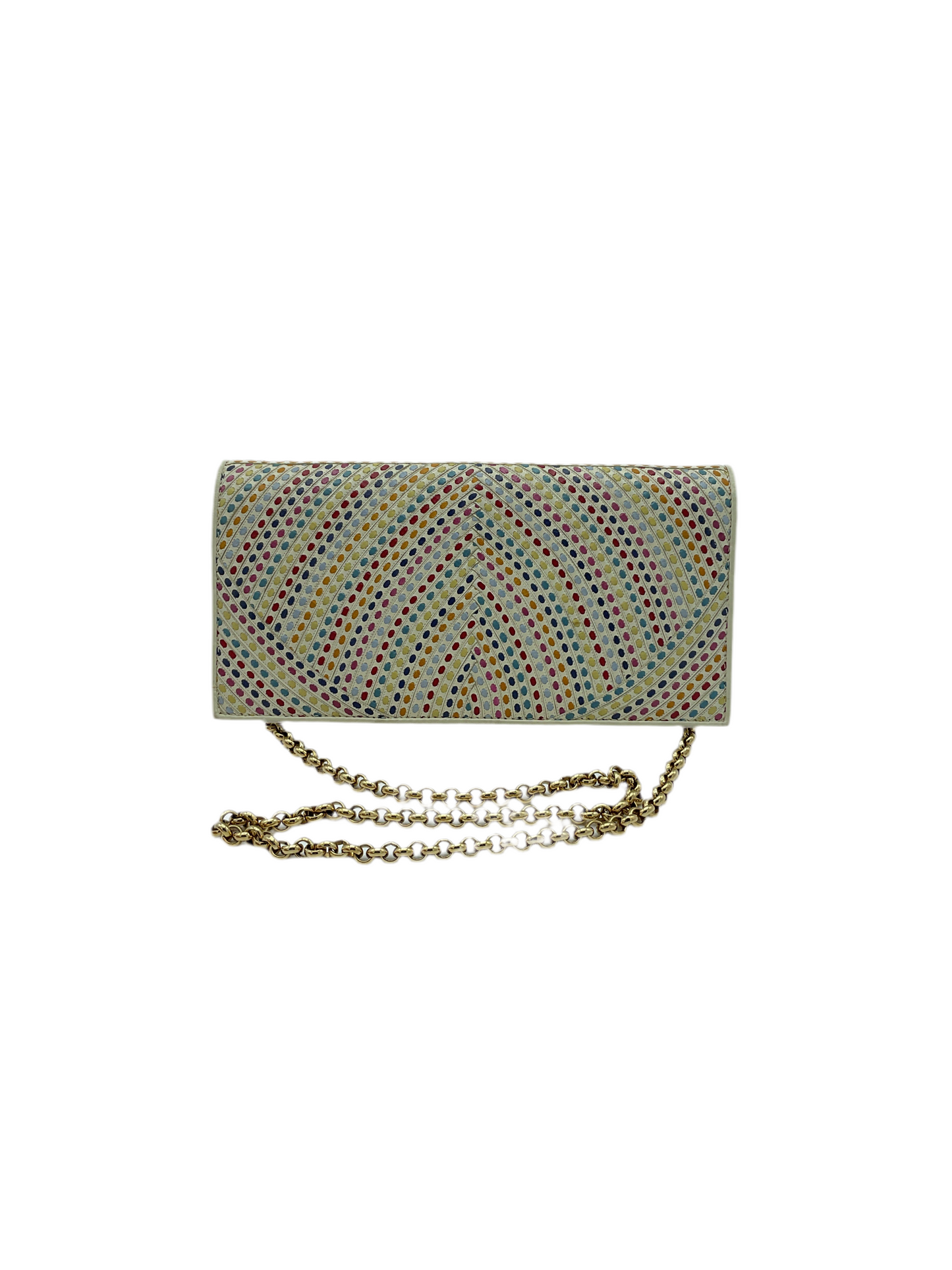 Salvatore Ferragamo clutch raimbow