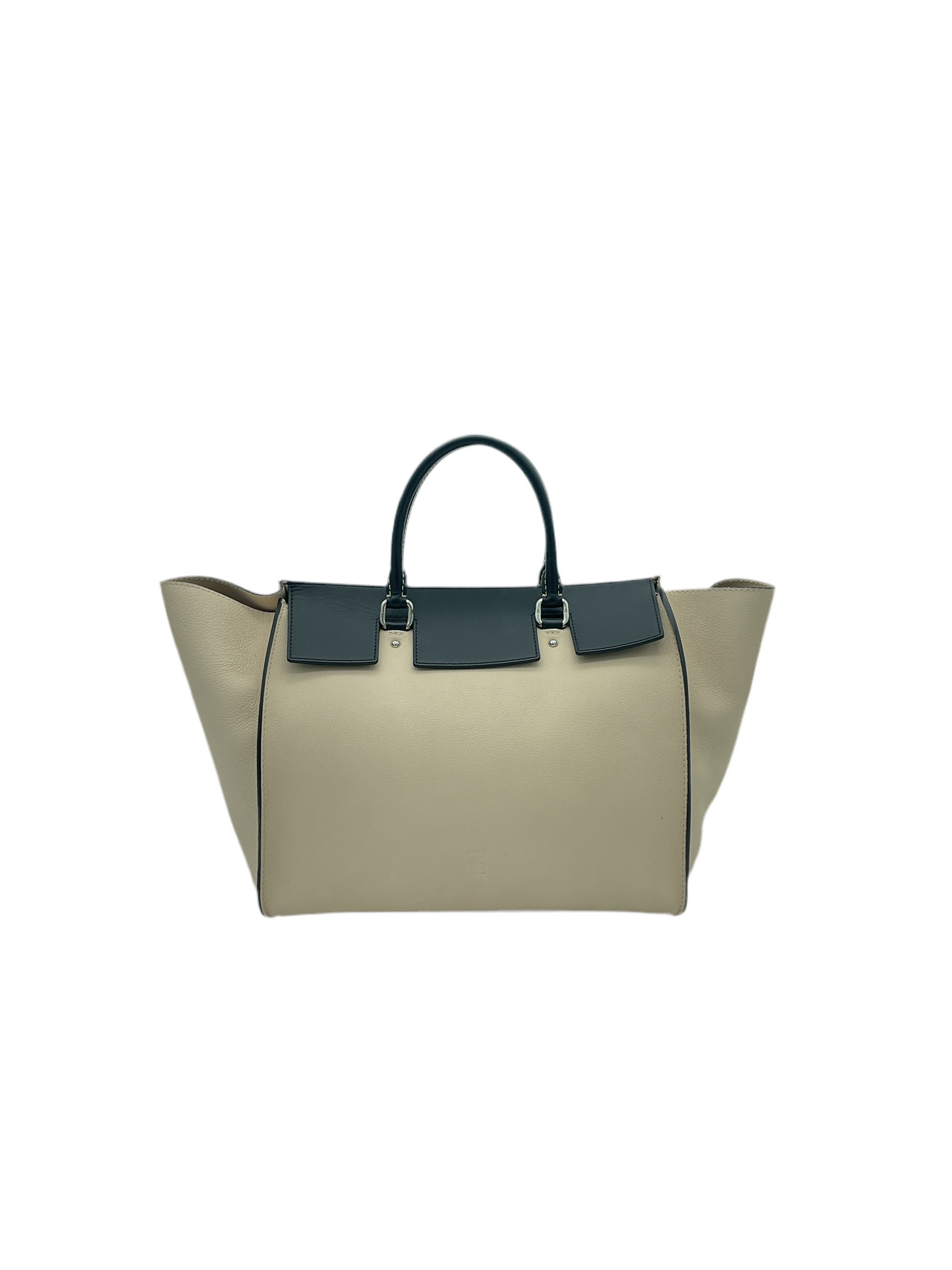 Carolina Herrera Bolsa Beige con Negro