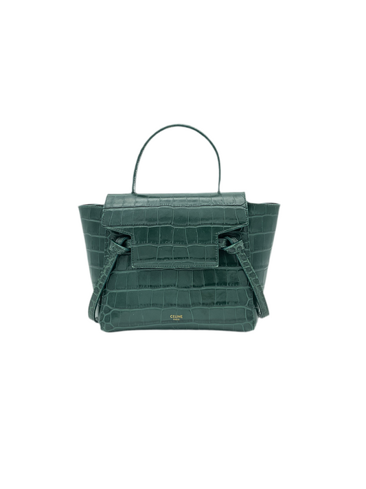 Celine Satchel Nano Cocodrile