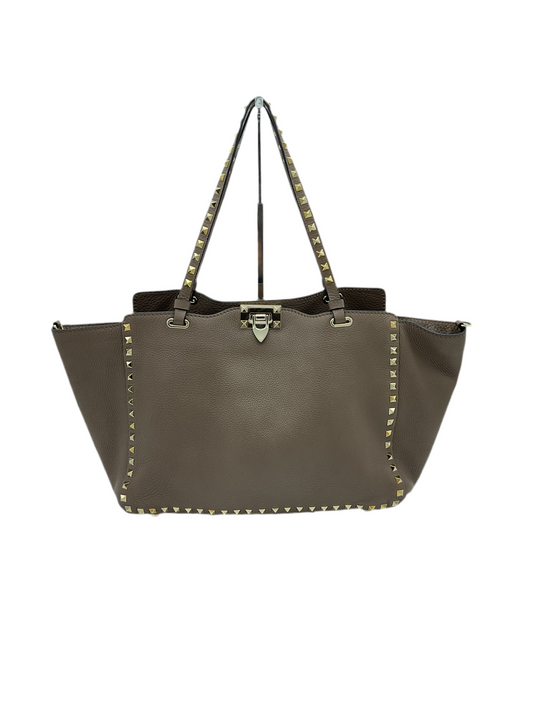 Valentino Stud Tote Beige