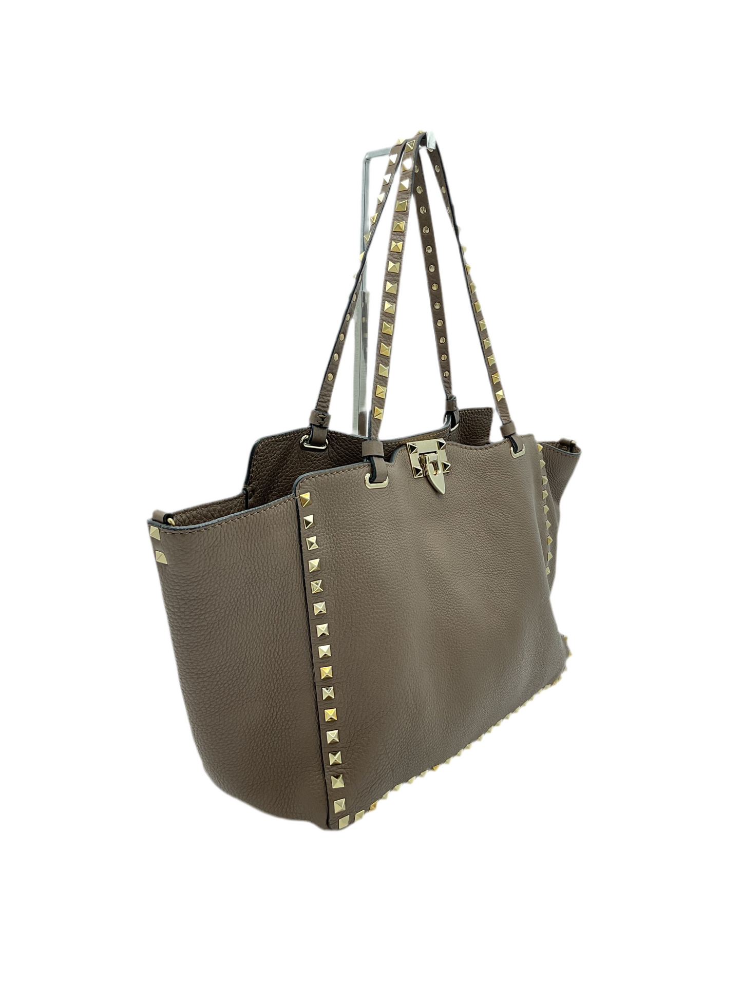 Valentino Stud Tote Beige