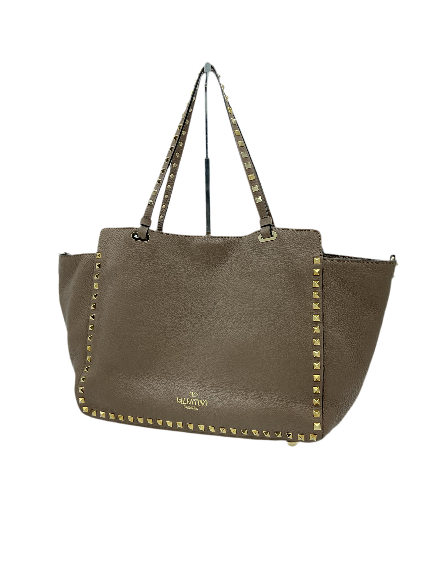 Valentino Stud Tote Beige
