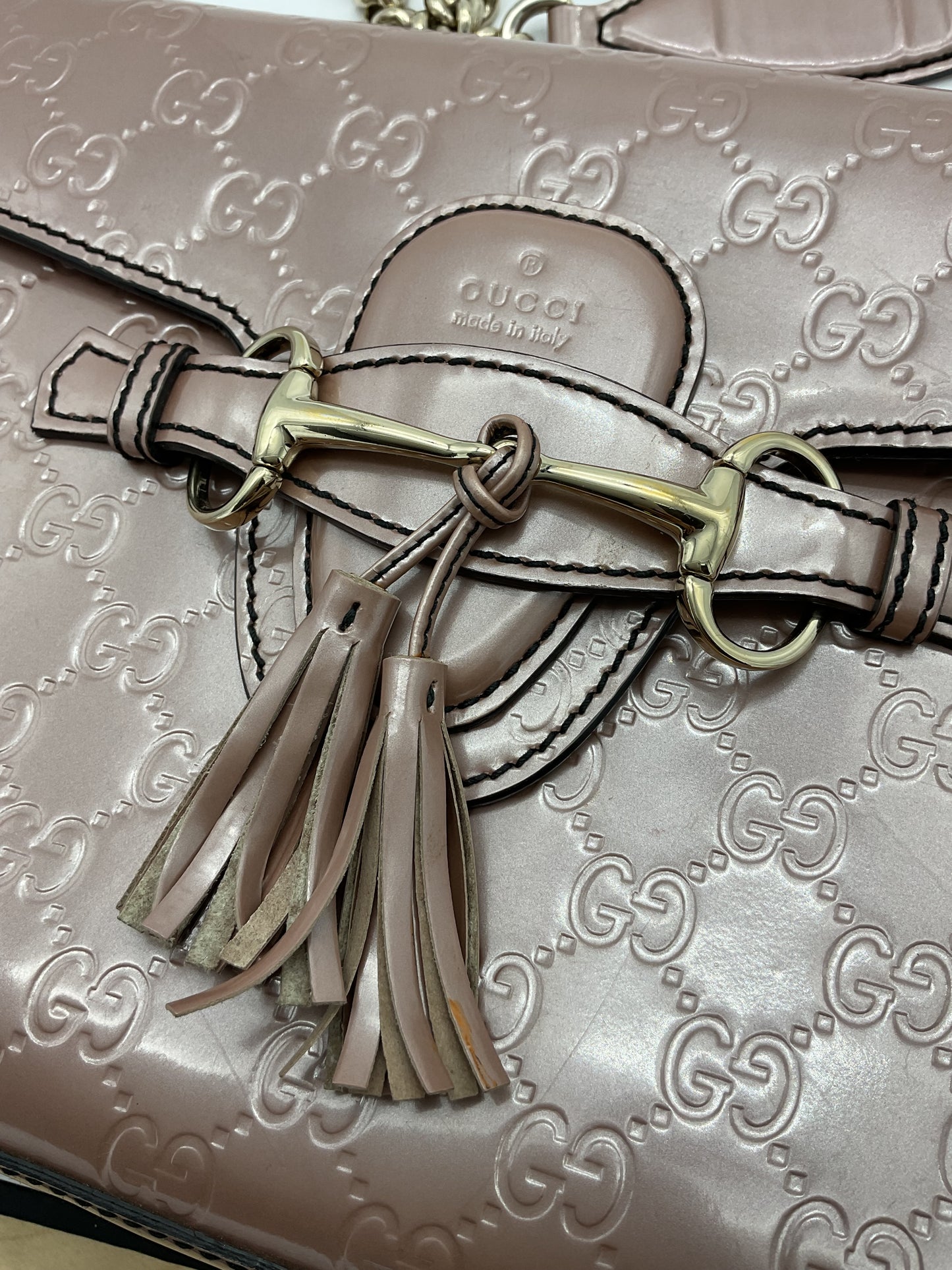 Gucci Pink Patent Leather