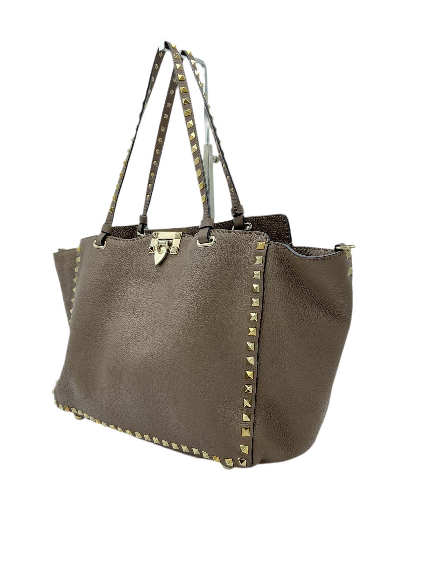 Valentino Stud Tote Beige