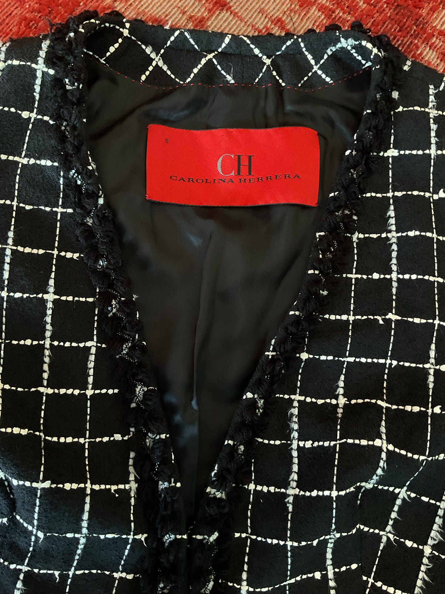 Carolina Herrera Saco Tweed Talla S
