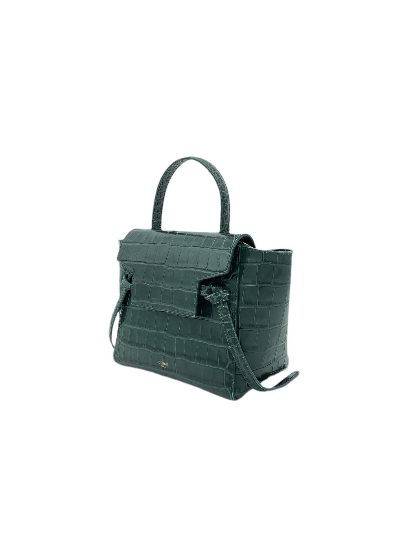 Celine Satchel Nano Cocodrile